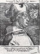 Albrecht Durer Cardinal Albrecht of Bran-Denburg in portrait Germany oil painting artist